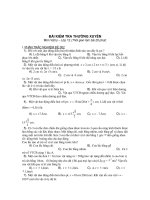 BÀI KIỂM TRA THƯỜNG XUYÊN Môn Vật lý – ĐỀ 002 pot