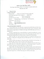 báo cáo thường niên công ty cổ phần xi măng bỉm sơn năm 2013