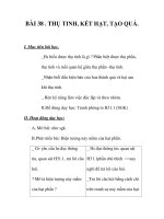 GIÁO ÁN SINH 6_BÀI 38 . THỤ TINH, KẾT HẠT, TẠO QUẢ pot