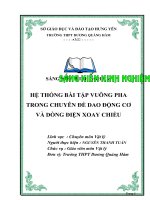 skkn hệ thống bài tập vuông pha trong chuyên đề dao động cơ và dòng điện xoay chiều