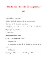 Giáo án lớp 1 môn Tiếng Việt :Tên Bài Dạy : Học vần Ôn tập giữa học kỳ I doc