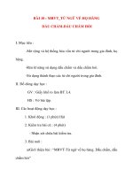 Giáo án lớp 2 môn Luyện Từ Và Câu: BÀI 10 : MRVT_TỪ NGỮ VỀ HỌ HÀNG DẤU CHẤM-DẤU CHẤM HỎI pps