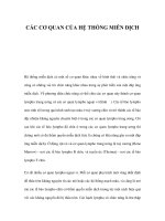 CÁC CƠ QUAN CỦA HỆ THỐNG MIỄN DỊCH doc