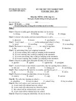 KỲ THI THỬ TỐT NGHIỆP THPT NĂM HỌC 2010 - 2011 Môn thi: TIẾNG ANH ( lớp 12 ) docx