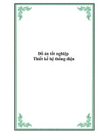 Đồ án tốt nghiệp : Thiết kế hệ thống điện ppsx