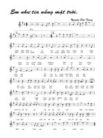 Em nhö tia naéng maët trôøi. « #c »» »»» »J « ˆ »J »»» »J w lŒ « « œ œ l w l pdf