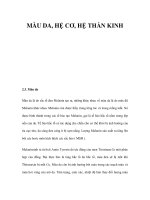 MÀU DA, HỆ CƠ, HỆ THẦN KINH doc