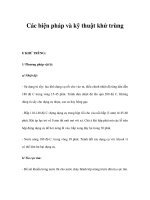 Các biện pháp và kỹ thuật khử trùng pps