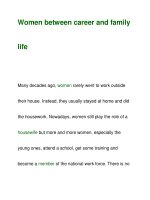 Women between career and family ppt