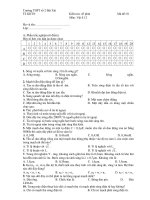 Kiểm tra: 45 phút Môn: Vật lí 12 Mã để: 01 ppsx