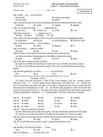 THE STARTING ENGLISH TEST - Mã đề thi 860 pot