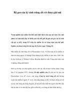 Bộ gen của ký sinh trùng sốt rét được giải mã docx