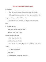 Giáo án lớp 2 môn Kể Chuyện: BÀI 26 : TÔM CÀNG VÀ CÁC CON docx