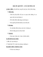 GIÁO ÁN SINH 6_BÀI 39: QUYẾT - CÂY DƯƠNG XỈ pptx