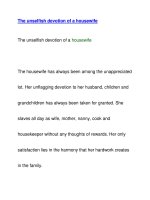 The unselfish devotion of a housewife potx