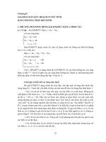 CÁC MÔ HÌNH VÀ PHẦN MỀM TỐI ƯU - CHƯƠNG 2 ppsx