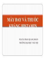 BÁO CÁO: MÀY ĐAY VÀ THUỐC KHÁNG HISTAMIN doc