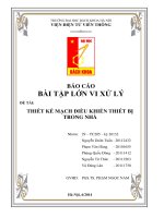 Thiết kế mạch điều khiển thiết bị trong nhà