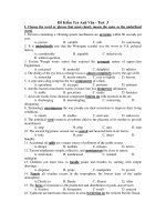 Đề Kiểm Tra Anh Văn - Test 3 docx
