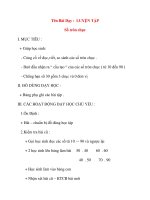 Giáo án lớp 1 môn Toán: Tên Bài Dạy : LUYỆN TẬP Số tròn chục ppt