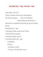 Giáo án lớp 1 môn Tiếng Việt :Tên Bài Dạy : Học vần inh - ênh pot