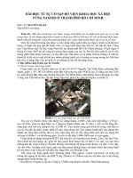 Báo cáo nghiên cứu khoa học: 