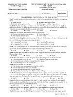 THỬ SỨC TRƯỚC KỲ THI ĐH-CĐ LẦN 1(Năm 2011) MÔN VẬT LÝ - Mã đề thi 456 ppsx