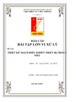 Thiết kế thiết bị điều khiển trong nhà sử dụng vi điều khiển PIC