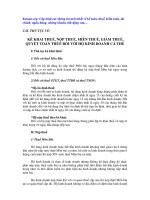 KÊ KHAI THUẾ, NỘP THUẾ, MIỄN THUẾ, GIẢM THUẾ, QUYẾT TOÁN THUẾ ĐỐI VỚI HỘ KINH DOANH CÁ THỂ ppt