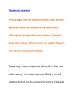 People and customs docx