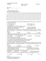 Kiểm tra: 45 phút Môn: Vật lí 12 Mã để: 04 pot