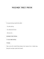 NGỘ ĐỘC THỰC PHẨM potx