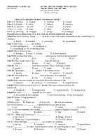 KỲ THI THỬ TỐT NGHIỆP THPT NĂM 2011 Môn thi: TIẾNG ANH pot