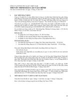 CÔNG TY cổ PHẦN PIN ắc QUY MIỂN NAM THUYẾT MINH báo cáo tài CHÍNH cho năm tài chính kết thúc vào ngày 31 tháng 12 năm 2007