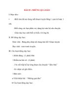 Giáo án lớp 2 môn Kể Chuyện: BÀI 29 : NHỮNG QUẢ ĐÀO pps