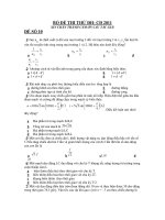 BỘ ĐỀ THI THỬ ĐH- CĐ 2011 - ĐỀ SỐ 10 ppsx