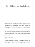 Rượu và bệnh xơ gan, vấn đề cai rượu ppt