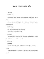 GIÁO ÁN SINH 7_Bài 30: VỆ SINH TIÊU HÓA pps