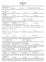 ĐỀ KIỂM TRA MÔN VẬT LÍ 12 ĐỀ 1 pptx