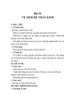 GIÁO ÁN SINH 7_Bài 54: VỆ SINH HỆ THẦN KINH docx
