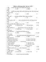 Kiểm tra chất lượng môn: Anh văn – Đề 2 pdf