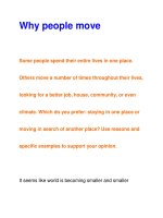 Why people move pps