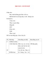 Giáo án âm nhạc lớp 1: HỌC HÁT : CON ẾCH ỘP pptx