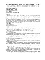 Báo cáo nghiên cứu khoa học: 