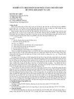 Báo cáo nghiên cứu khoa học: 