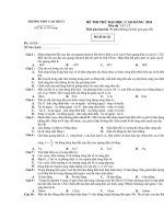 ĐỀ THI THỬ ĐẠI HỌC, CAO ĐẲNG 2011 - Mã đề thi 121 doc