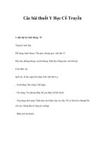 Các bài thuốt Y Học Cổ Truyền pot