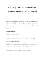 KỸ THUẬT RỬA TAY - MANG ÁO CHOÀNG - MANG GĂNG VÔ KHUẨN pps