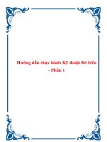 Hướng dẫn thực hành Kỹ thuật Bờ biển - Phần 1 pdf