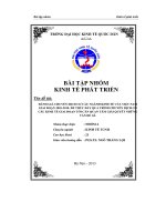 Đề tài đánh giá chuyển dịch cơ cấu ngành kinh tế của việt nam giai đoạn 2001 2010